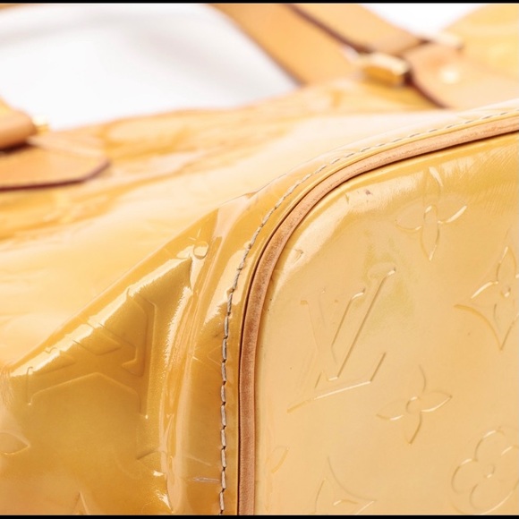 Authentic Louis Vuitton Houston Tote Bag in Monogram Vernis and Vachetta Leather - Picture 13 of 16
